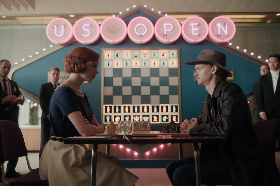 Netflix The Queen's Gambit Chess Wall Poster 22 x 34 Anya Taylor‑Joy Beth